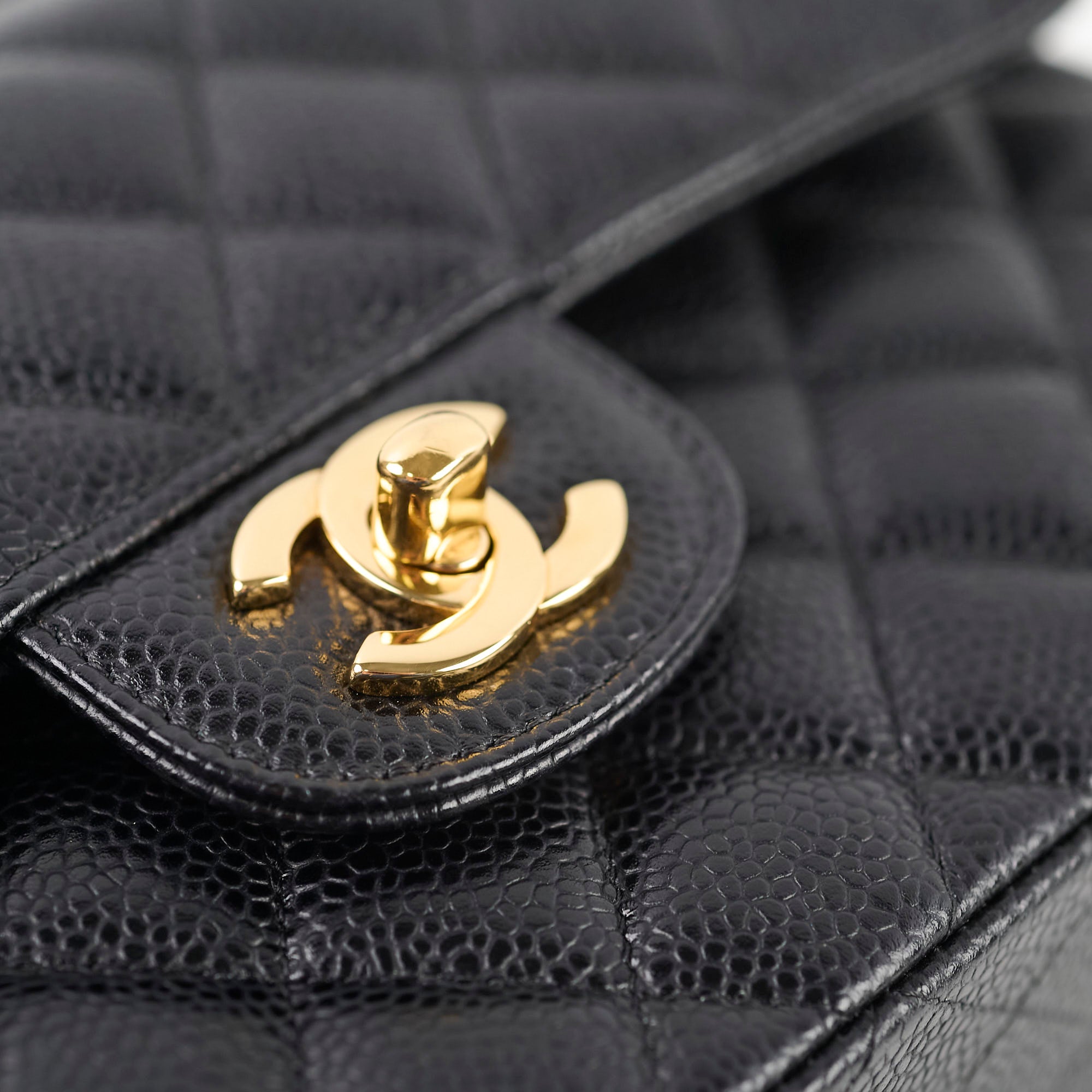 Chanel Small Classic Flap Black Caviar GHW