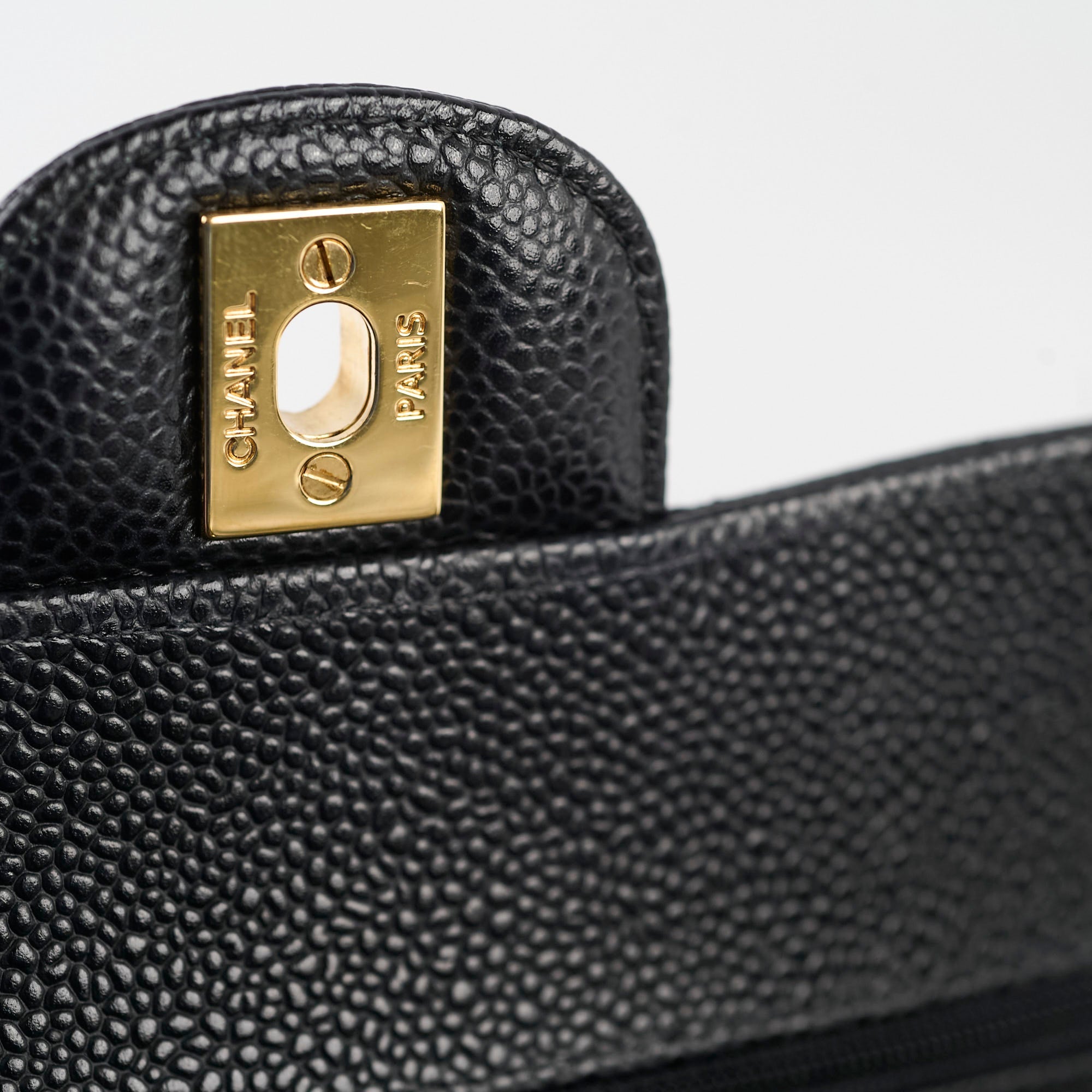 Chanel Small Classic Flap Black Caviar GHW