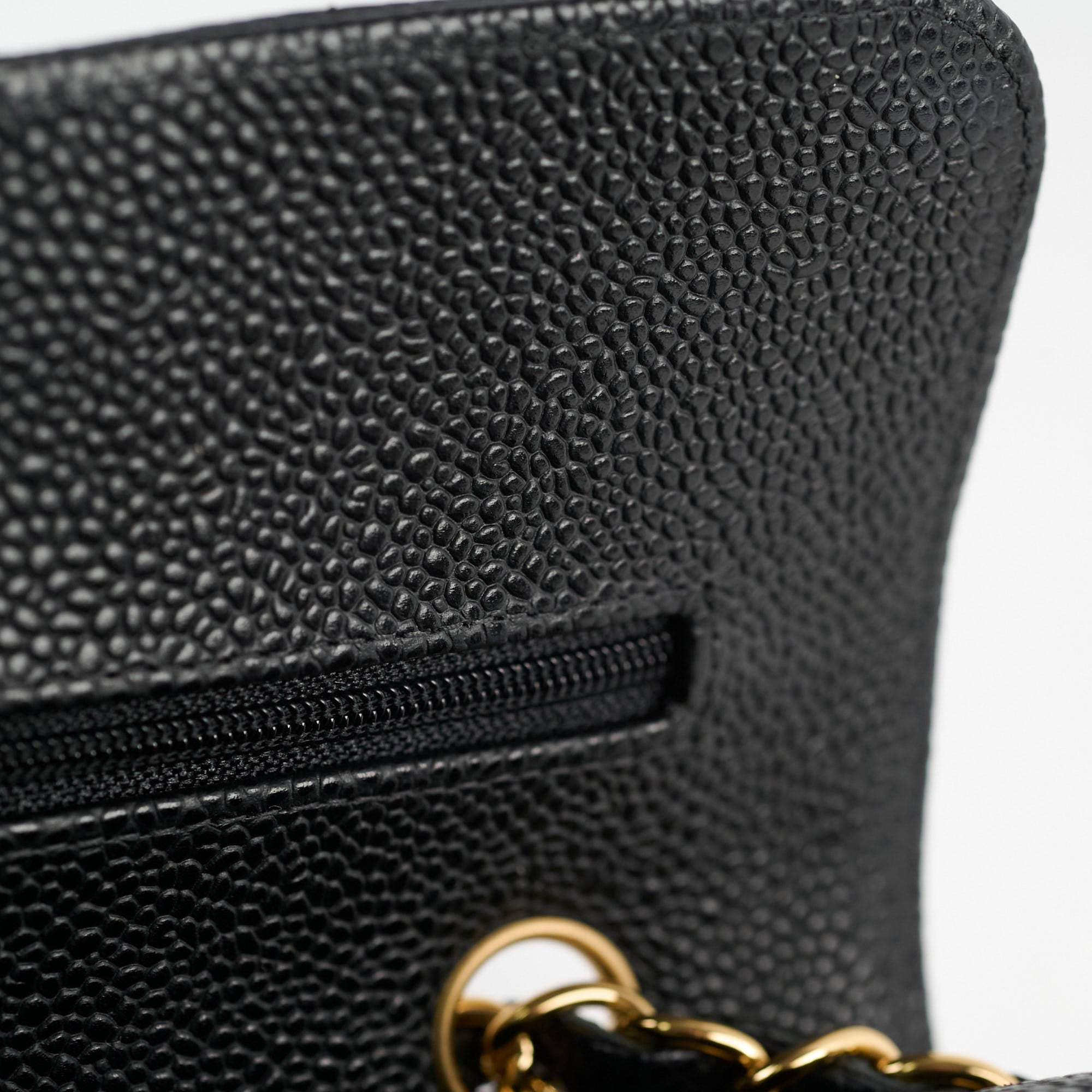 Chanel Small Classic Flap Black Caviar GHW