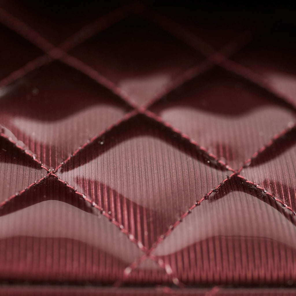 Chanel Maxi Classic Flap Burgundy Striated Quilted Patent Leather bag