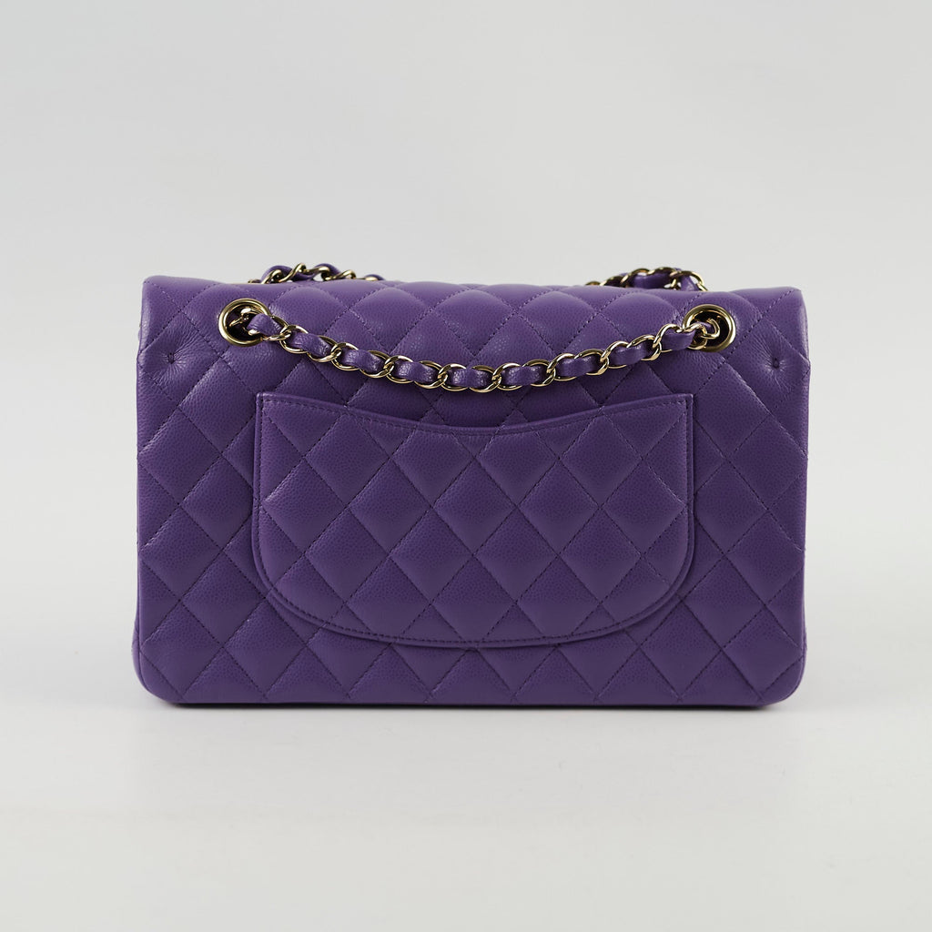 Chanel Medium Classic Flap Caviar Purple