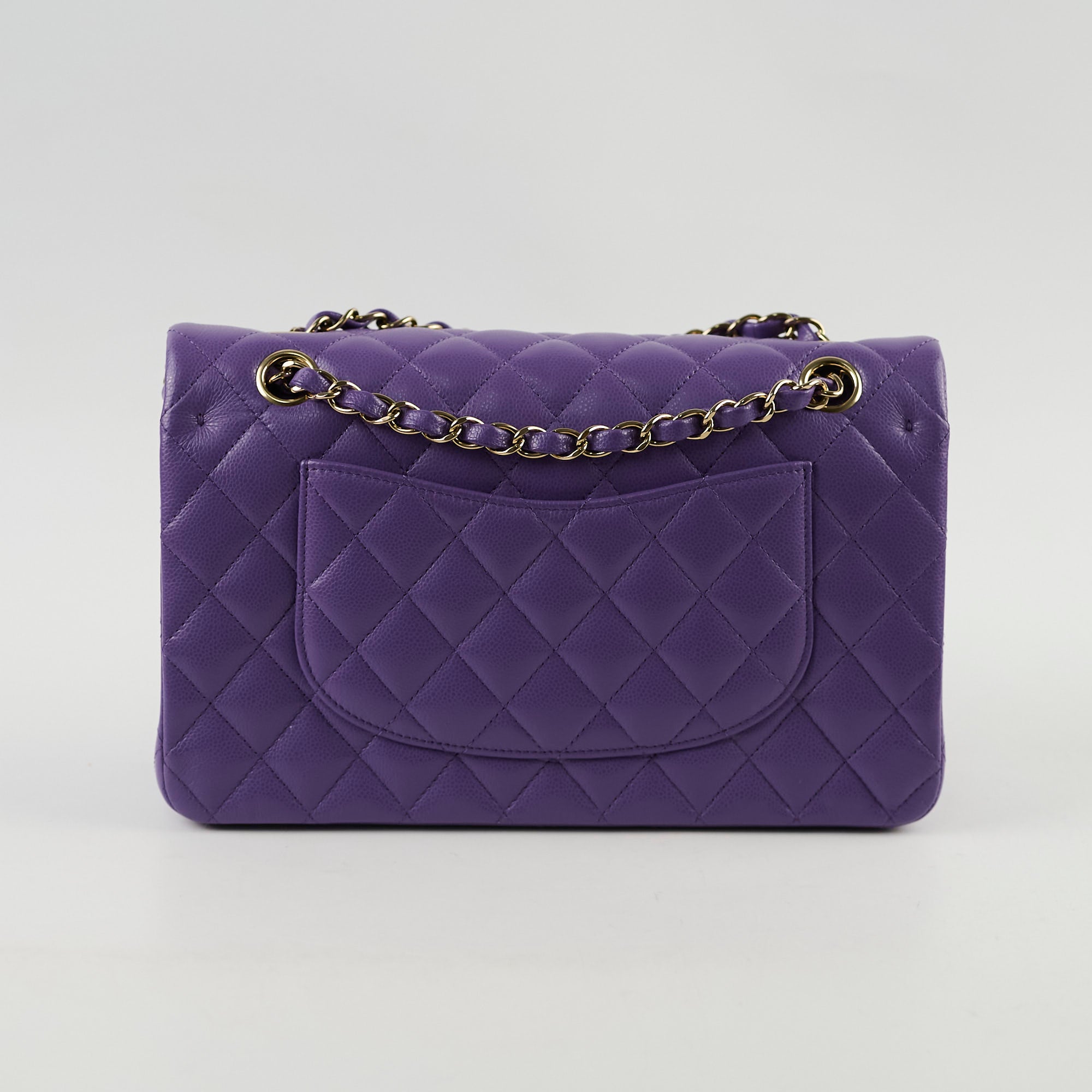 Chanel Medium Classic Flap Caviar Purple