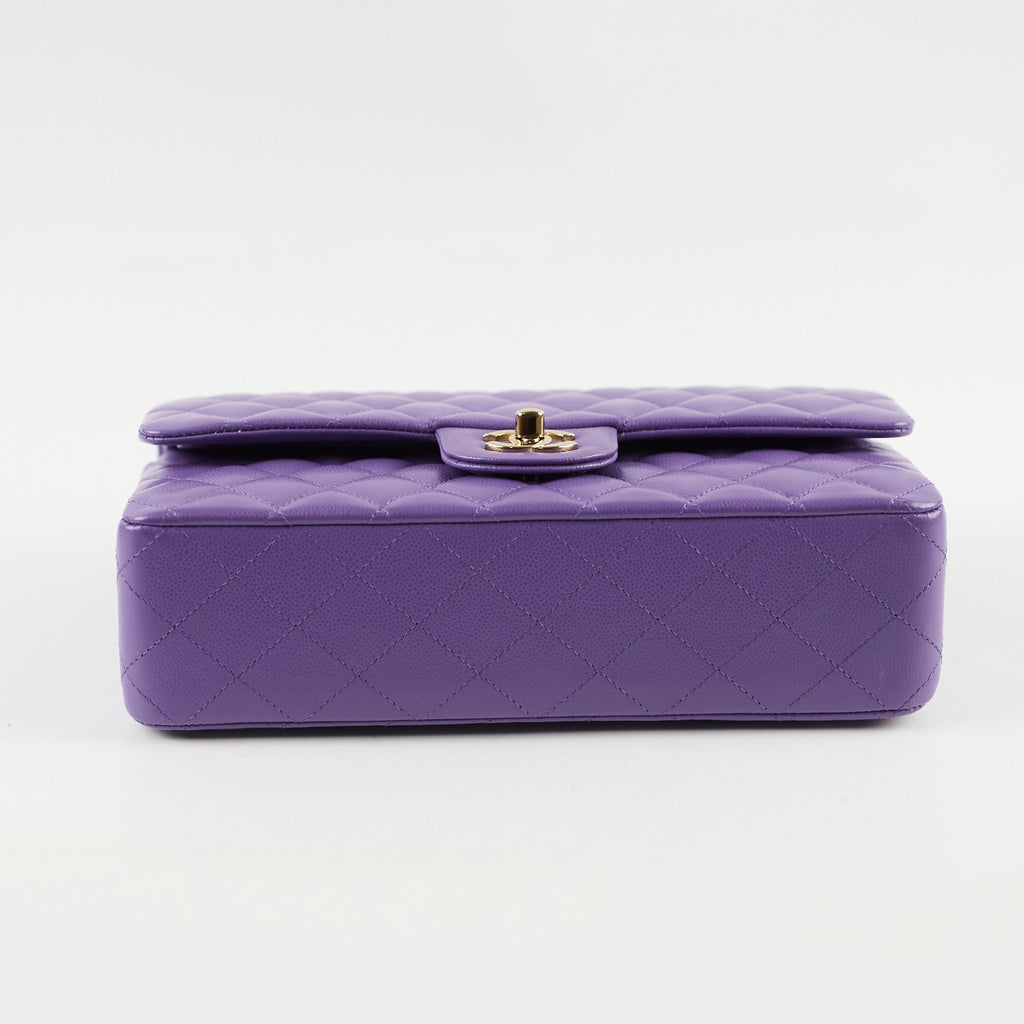 Chanel Medium Classic Flap Caviar Purple