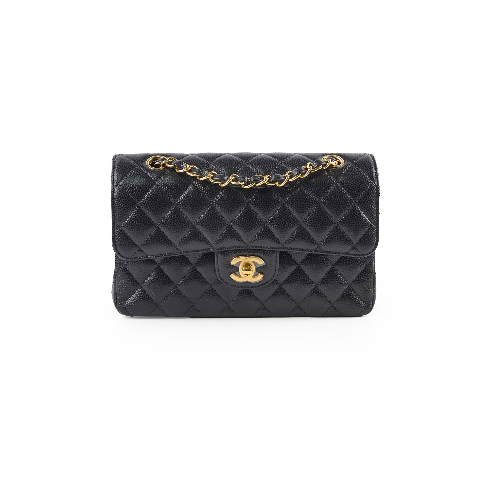 Chanel Classic Flap Small Caviar Black - Microchipped