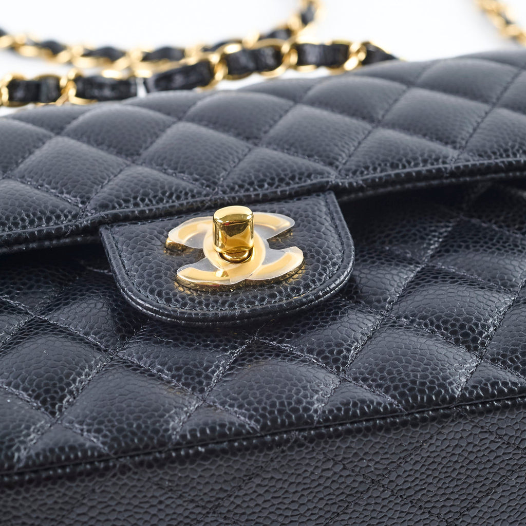Chanel Classic Flap Small Caviar Black - Microchipped