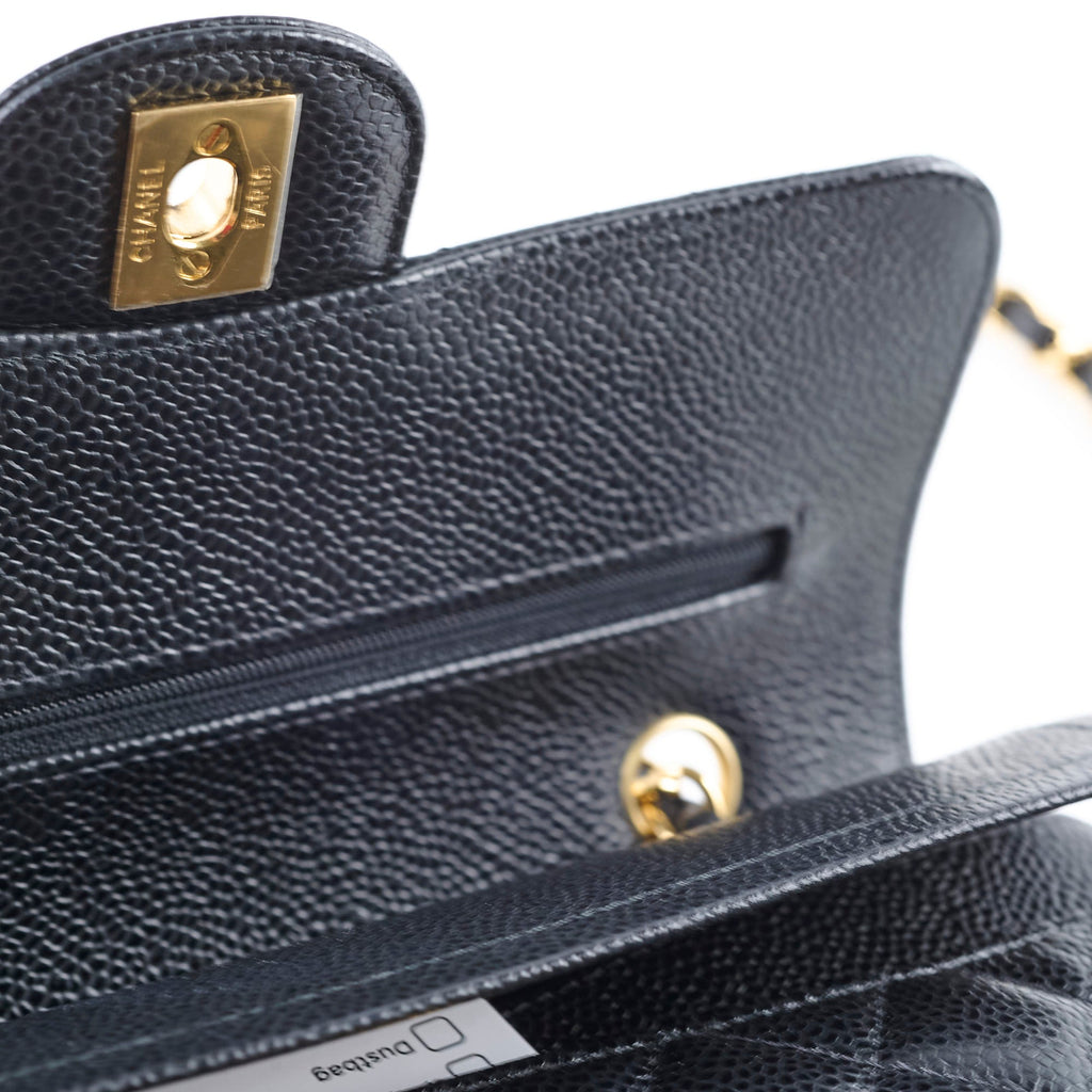 Chanel Classic Flap Small Caviar Black - Microchipped