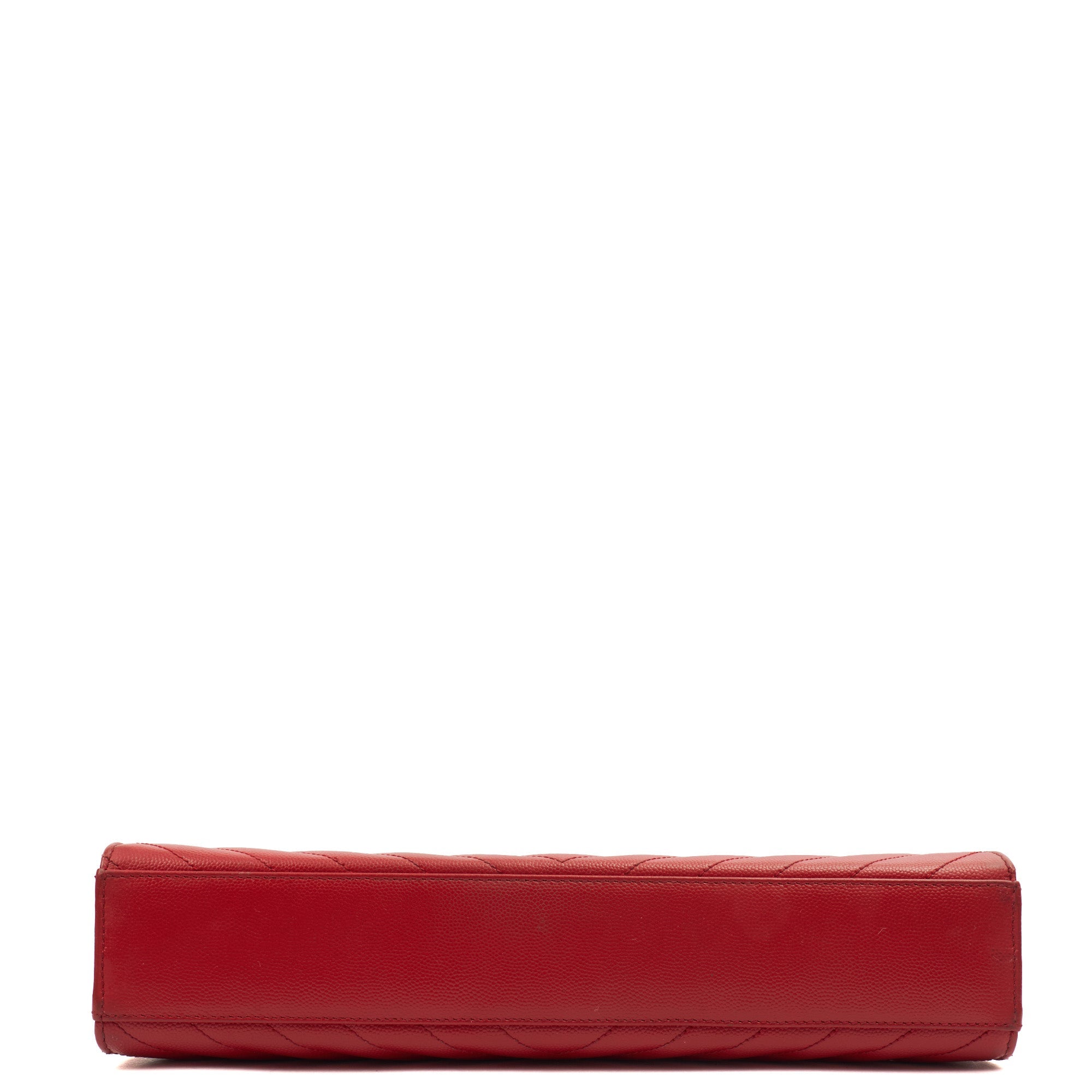Saint Laurent Shoulder Bag Envelope - Large in Red, Leather
