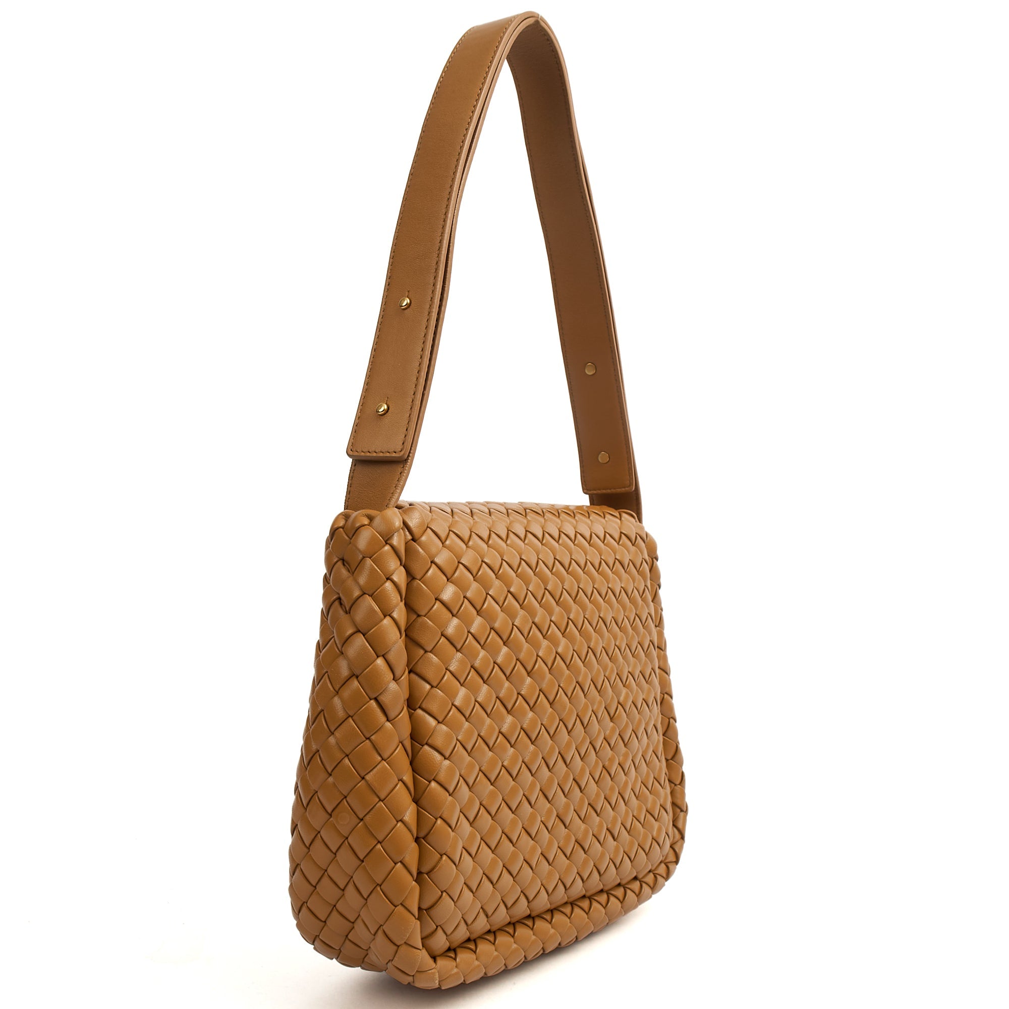 Bottega Veneta Shoulder Bag Cobble - Small in Brown, Leather