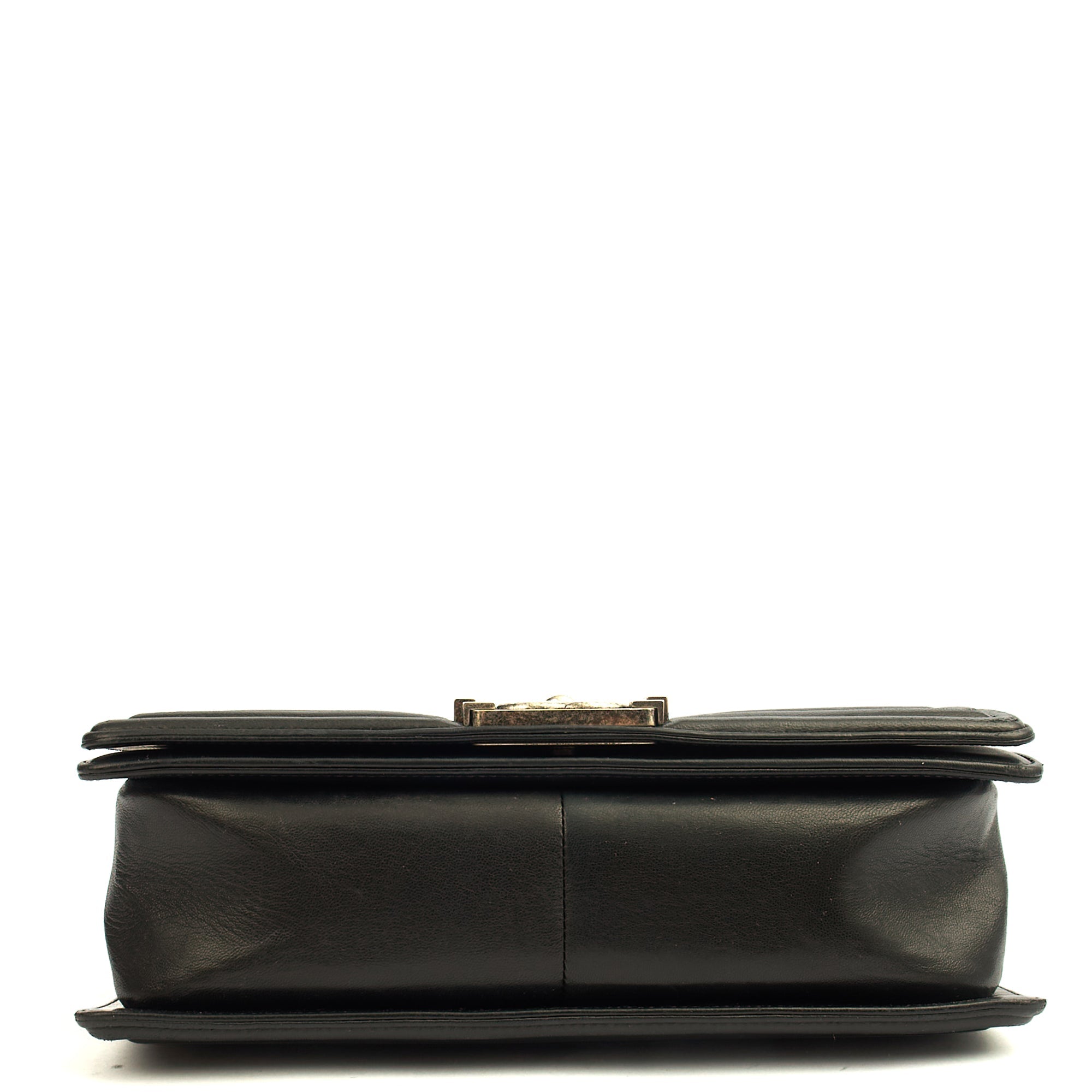 Chanel Shoulder Bag Boy - Medium in Black, Calfskin Leather