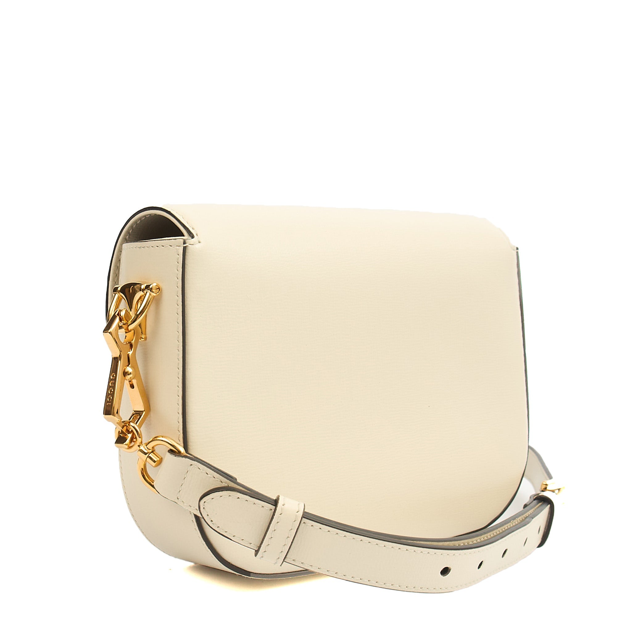 Gucci Shoulder Bag 1955 Horsebit Shoulder Bag in White, Leather