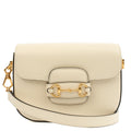 Gucci Shoulder Bag 1955 Horsebit Shoulder Bag in White, Leather