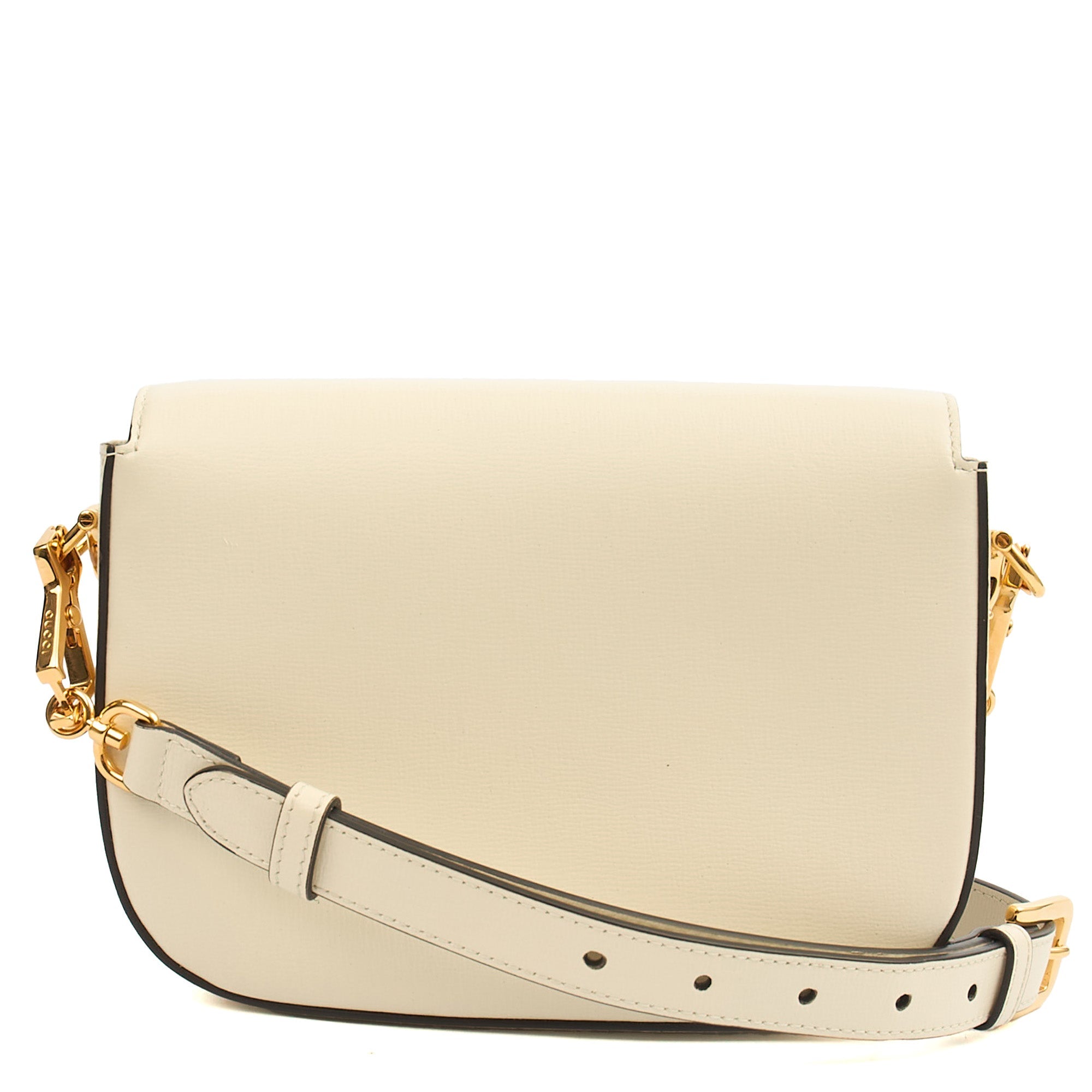 Gucci Shoulder Bag 1955 Horsebit Shoulder Bag in White, Leather