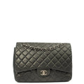 Chanel Shoulder Bag Classic Single Flap - Maxi in Black, Lambskin Leather