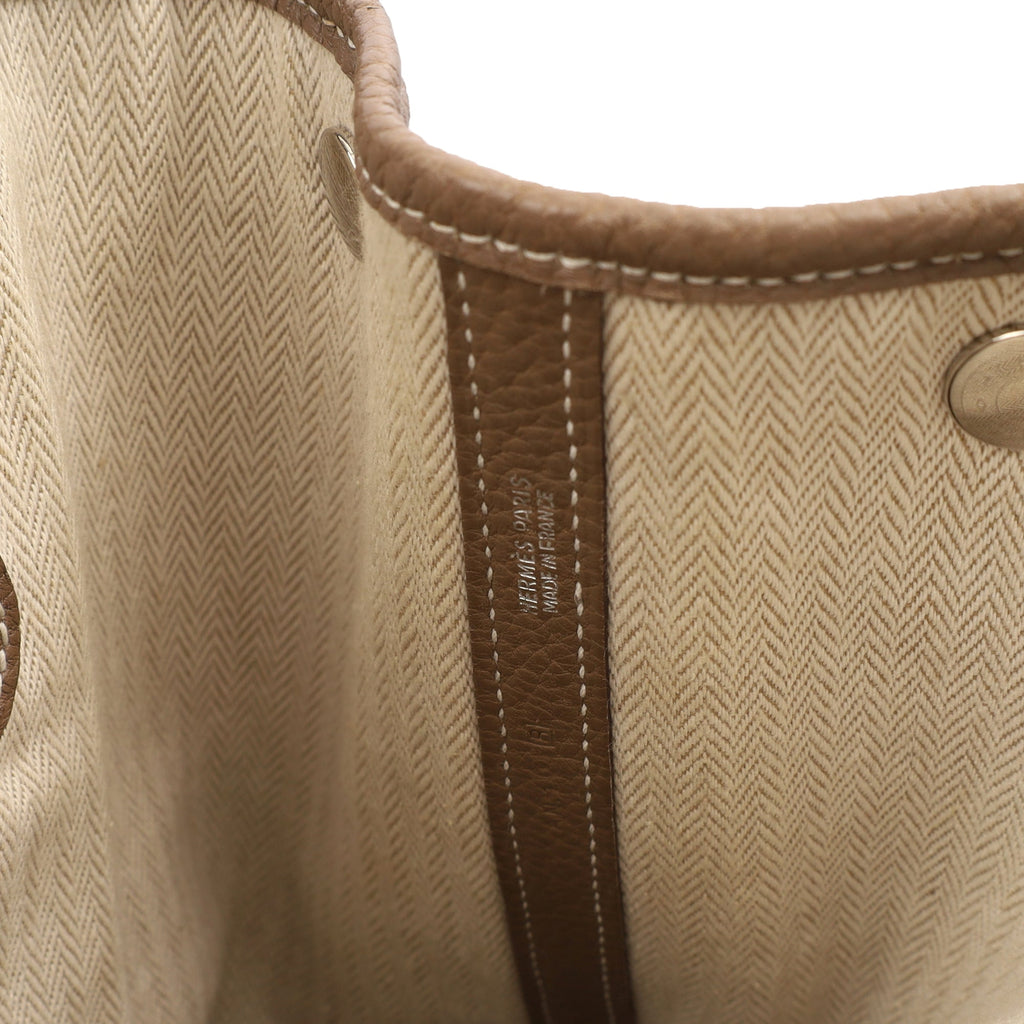 Hermes Tote Garden Party 30 in Etoupe, Negonda Leather