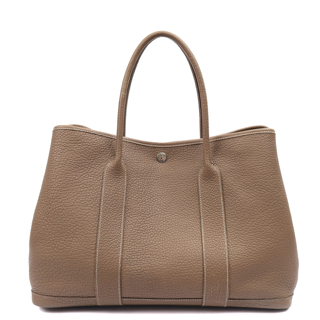 Hermes Tote Garden Party 30 in Etoupe, Negonda Leather