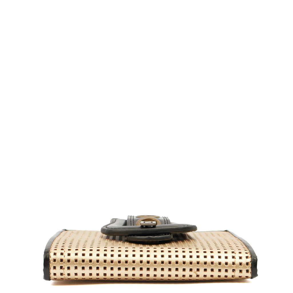 Fendi Wallet B Bag in Metallic, Leather