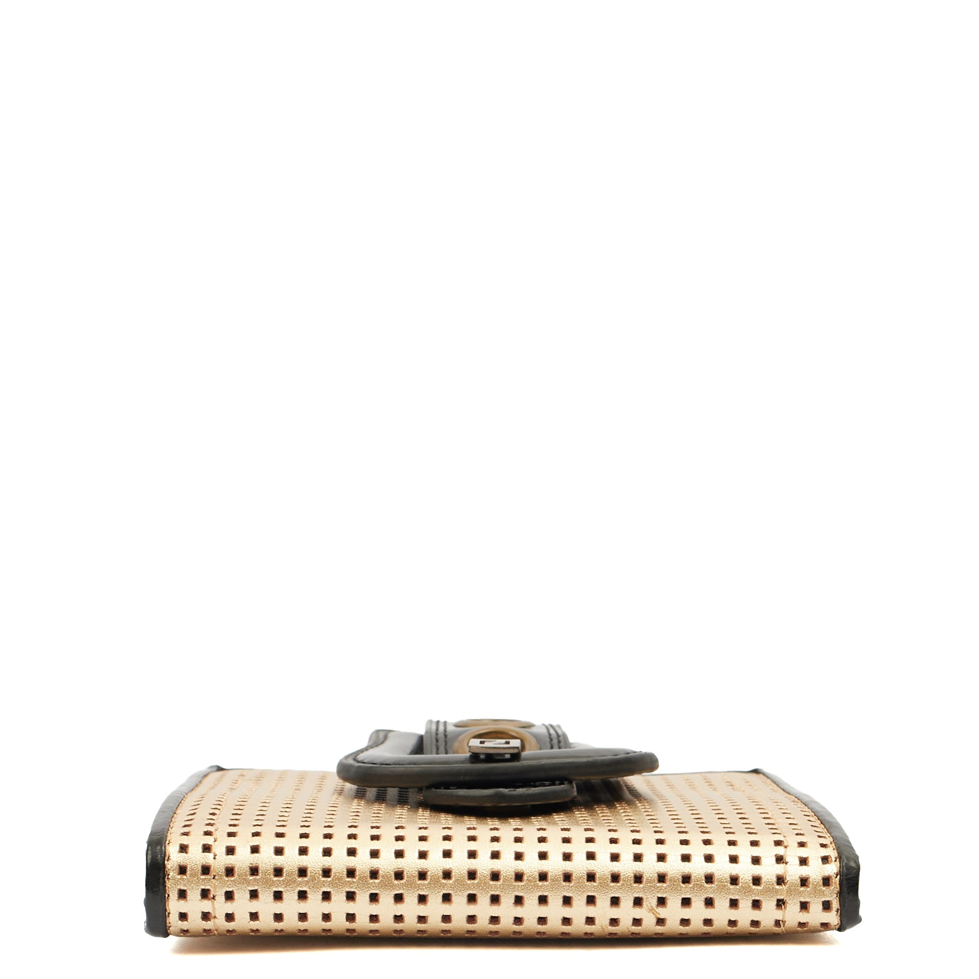 Fendi Wallet B Bag in Metallic, Leather