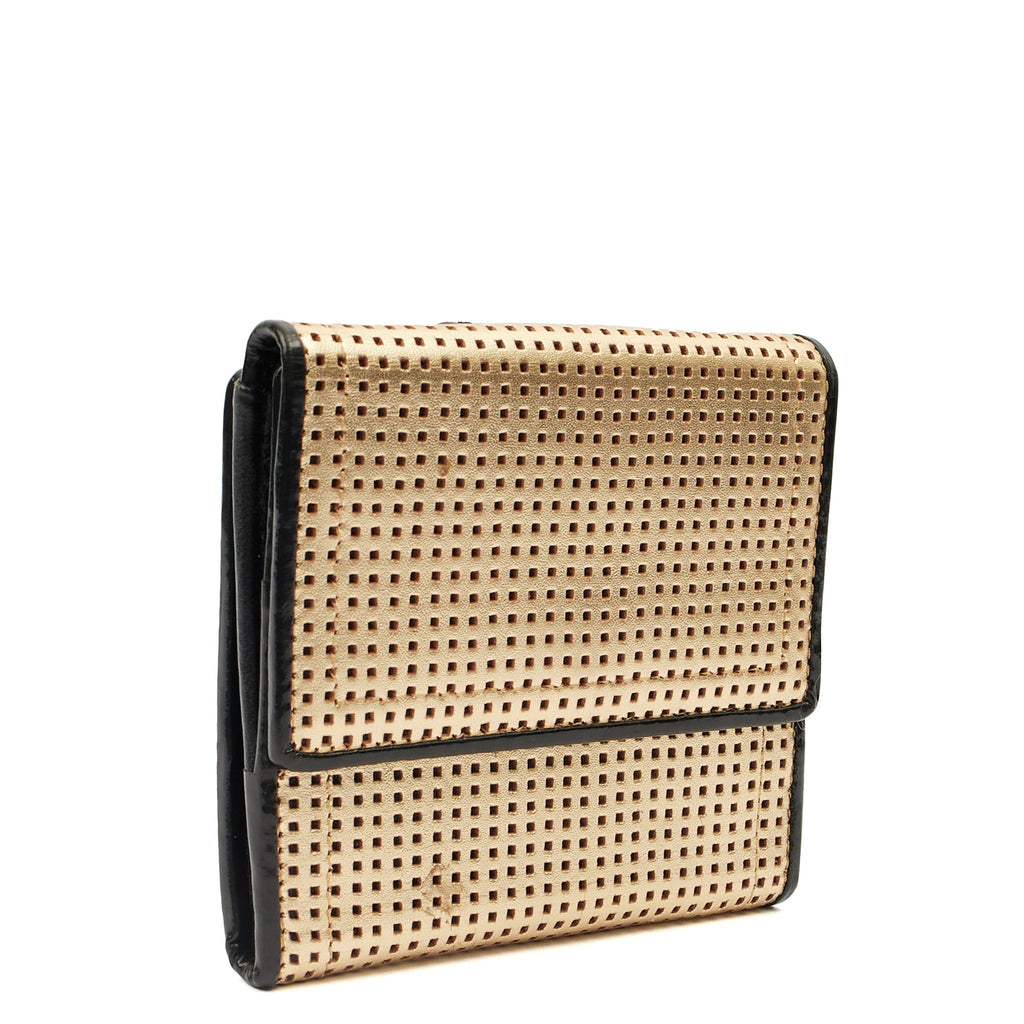 Fendi Wallet B Bag in Metallic, Leather