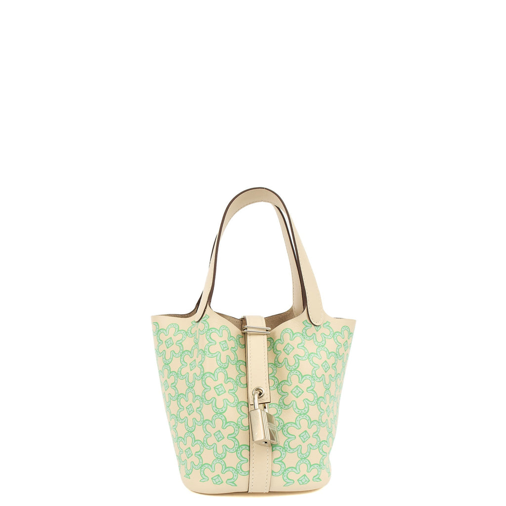 Hermes Mini Bag Picotin - Micro in Nata, Swift (Gulli35) Leather