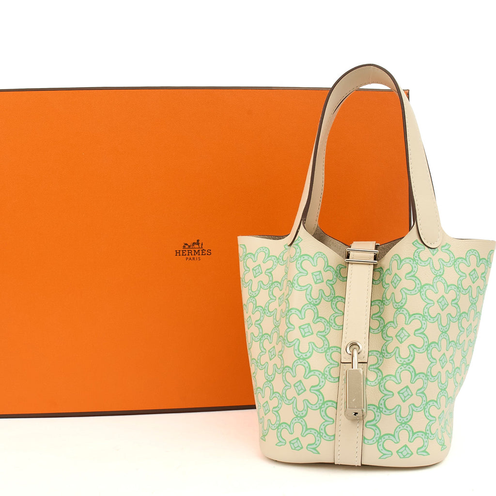 Hermes Mini Bag Picotin - Micro in Nata, Swift (Gulli35) Leather