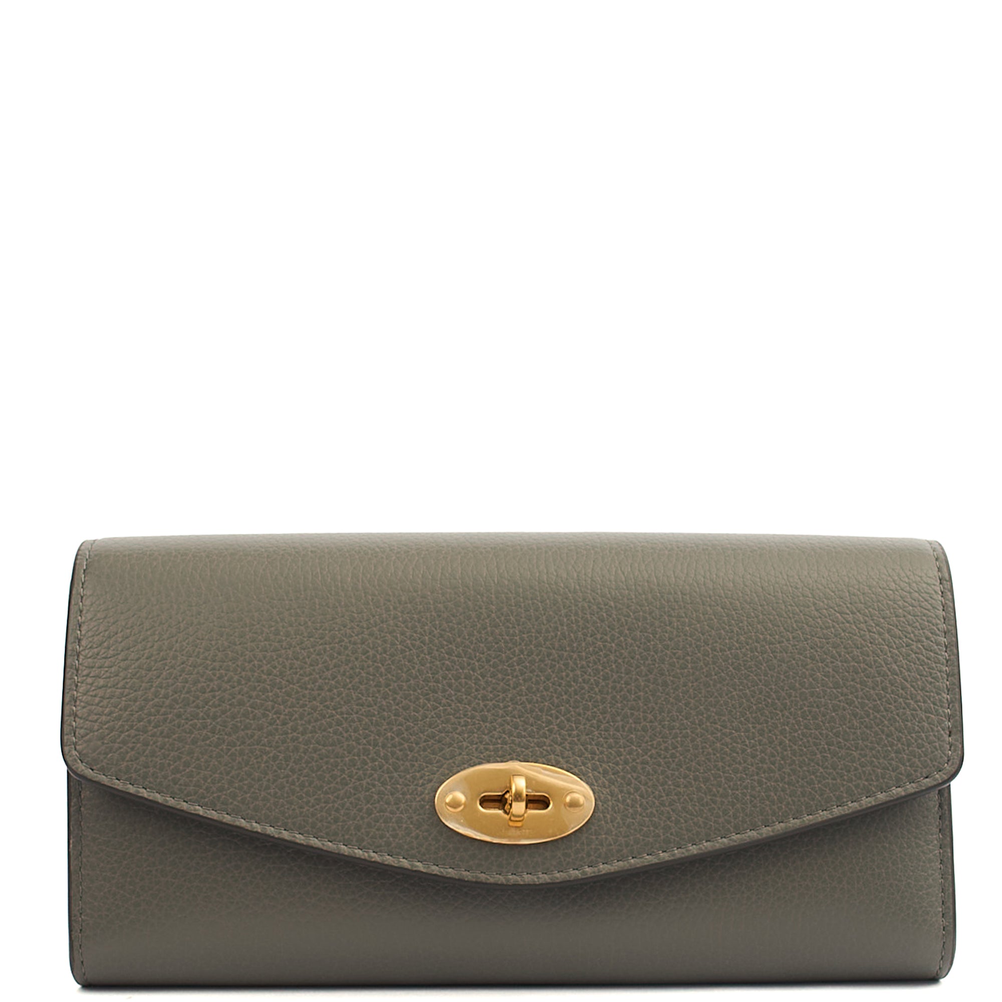 Mulberry Wallet Darley Wallet in Grey, Calfskin Leather