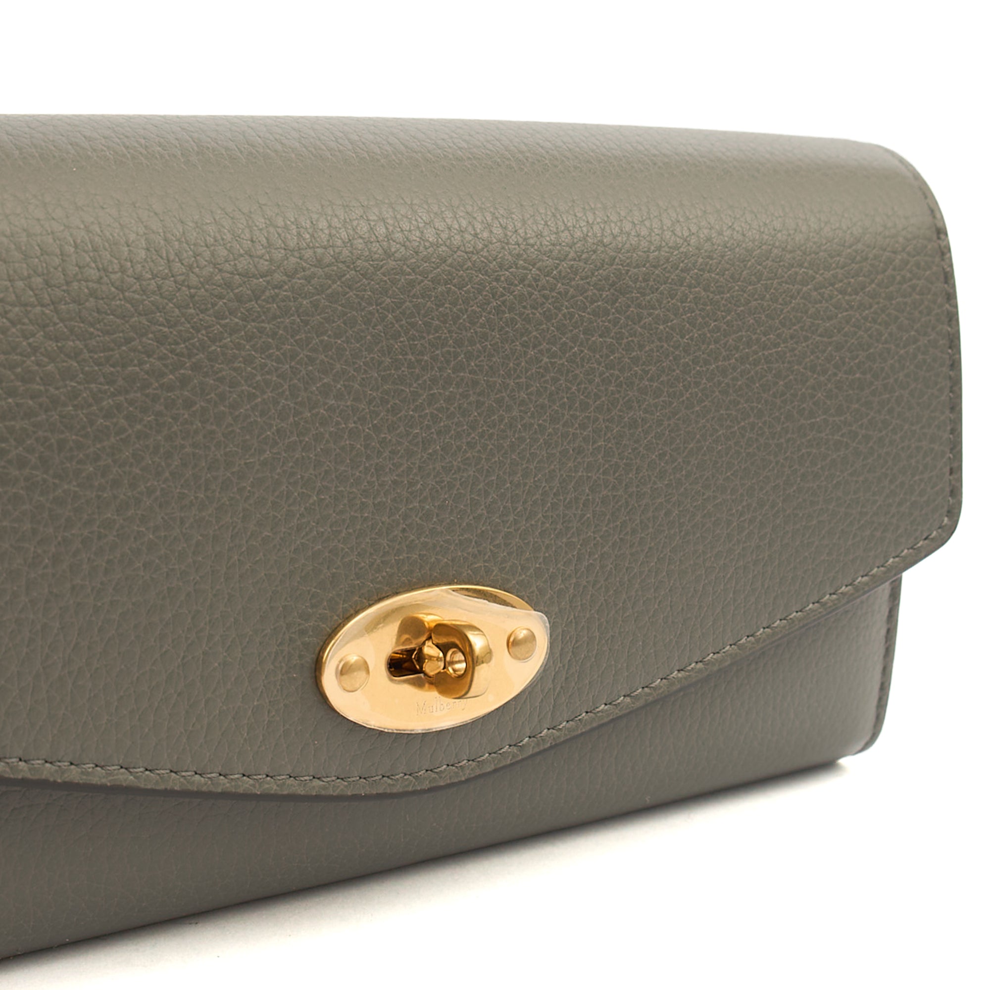 Mulberry Wallet Darley Wallet in Grey, Calfskin Leather