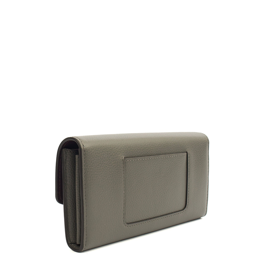 Mulberry Wallet Darley Wallet in Grey, Calfskin Leather