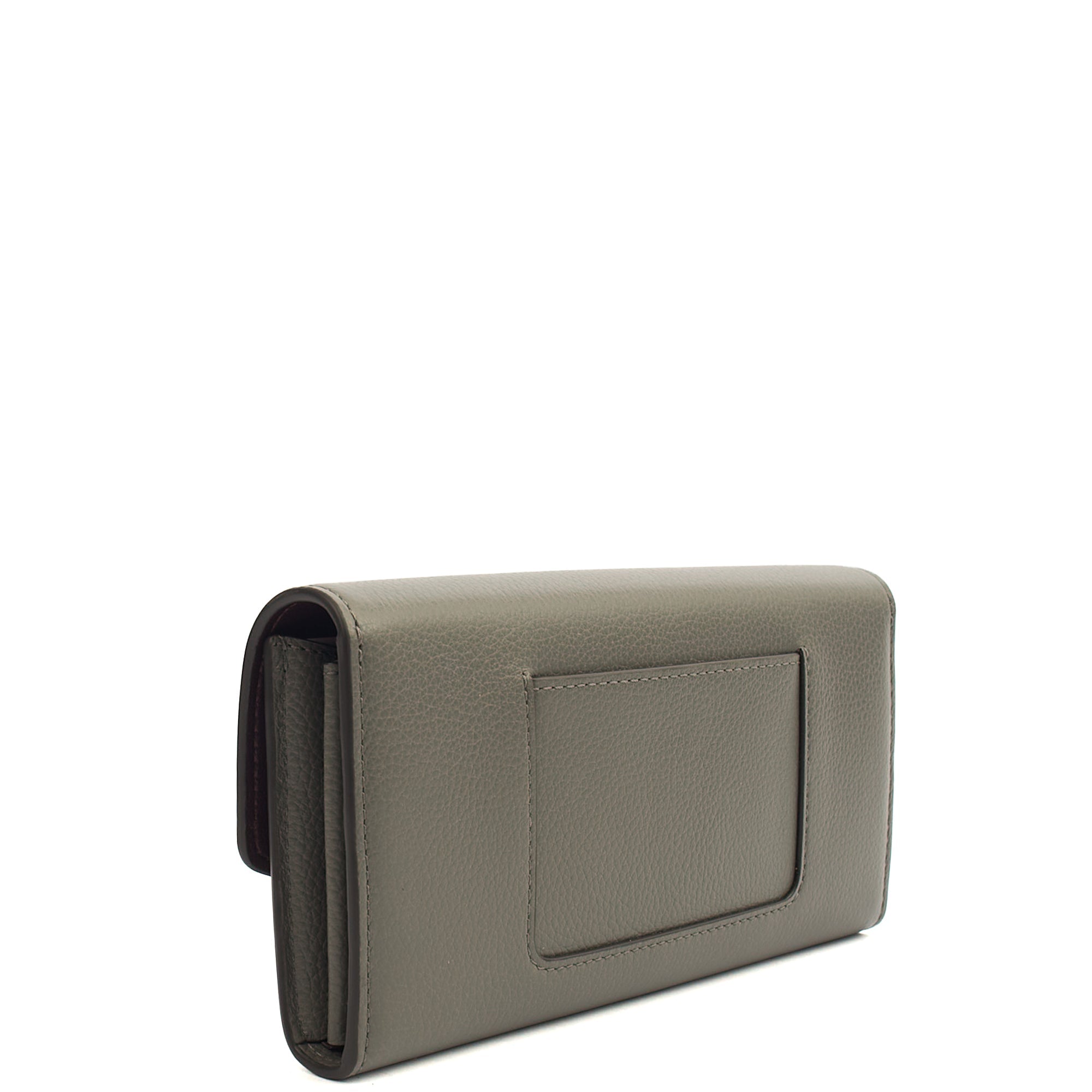 Mulberry Wallet Darley Wallet in Grey, Calfskin Leather