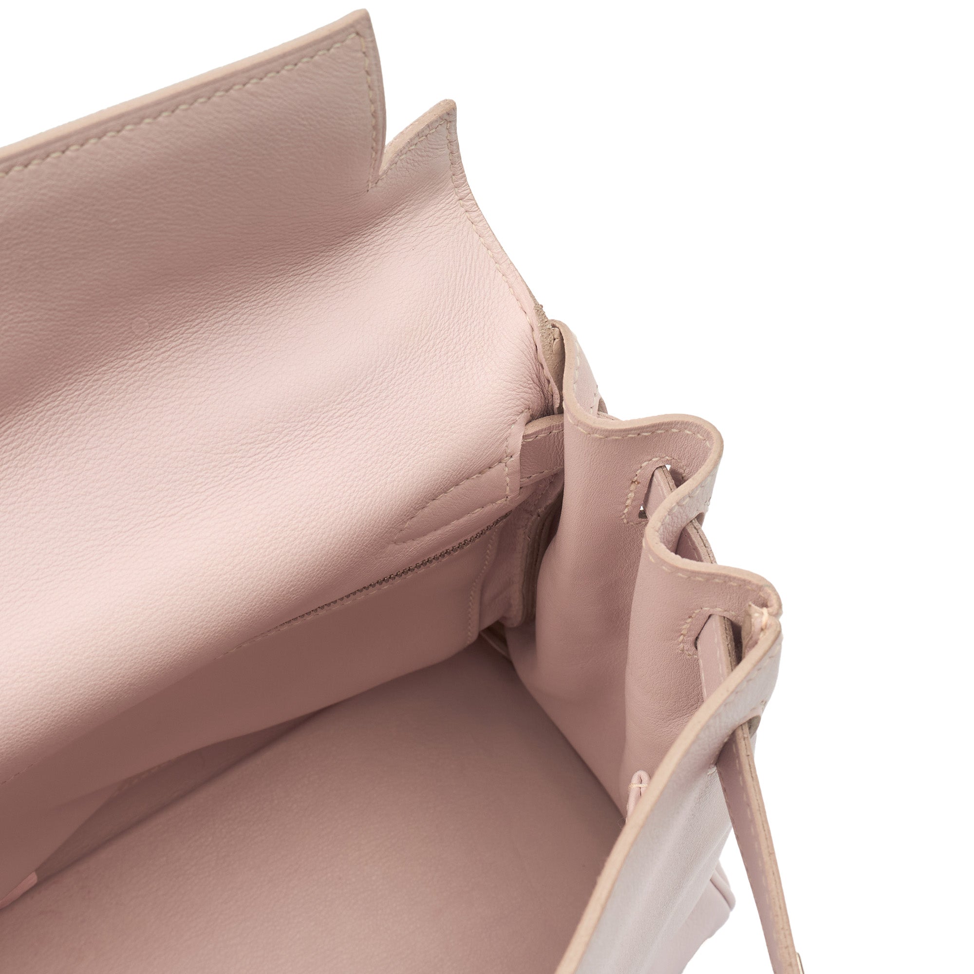 Hermes Top Handle Kelly 28 in Rose Dragee, Swift (Gulli35) Leather