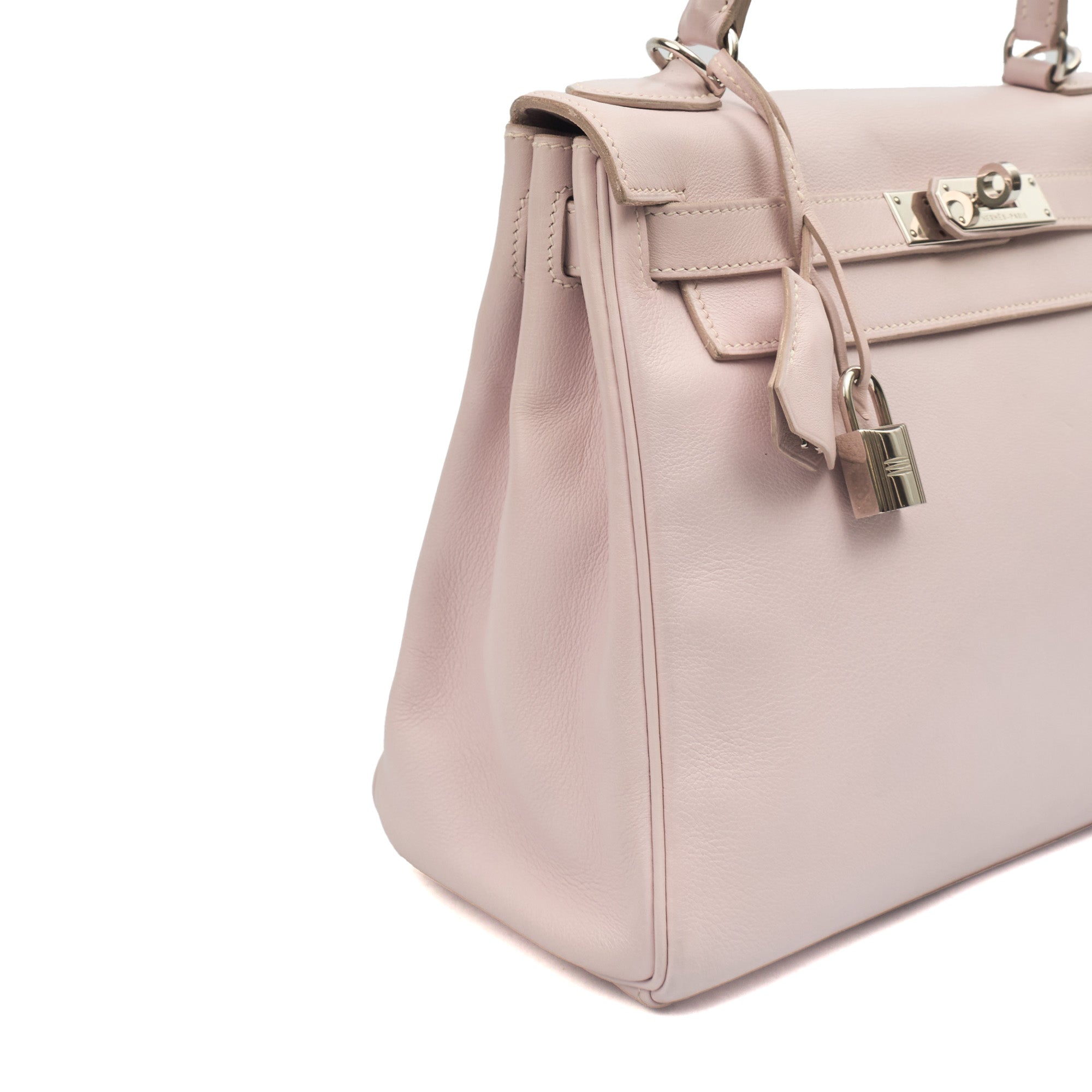 Hermes Top Handle Kelly 28 in Rose Dragee, Swift (Gulli35) Leather