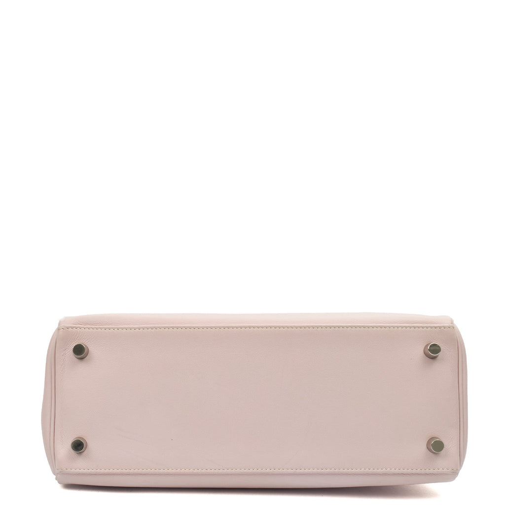 Hermes Top Handle Kelly 28 in Rose Dragee, Swift (Gulli35) Leather