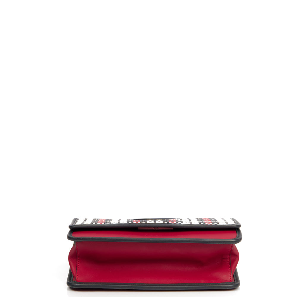 Fendi Shoulder Bag Kan I F Wallet On Chain in Multi, Leather
