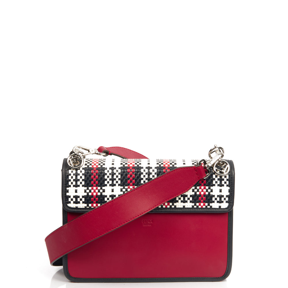 Fendi Shoulder Bag Kan I F Wallet On Chain in Multi, Leather