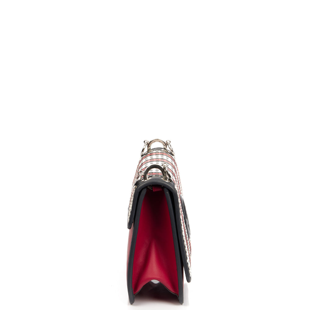 Fendi Shoulder Bag Kan I F Wallet On Chain in Multi, Leather