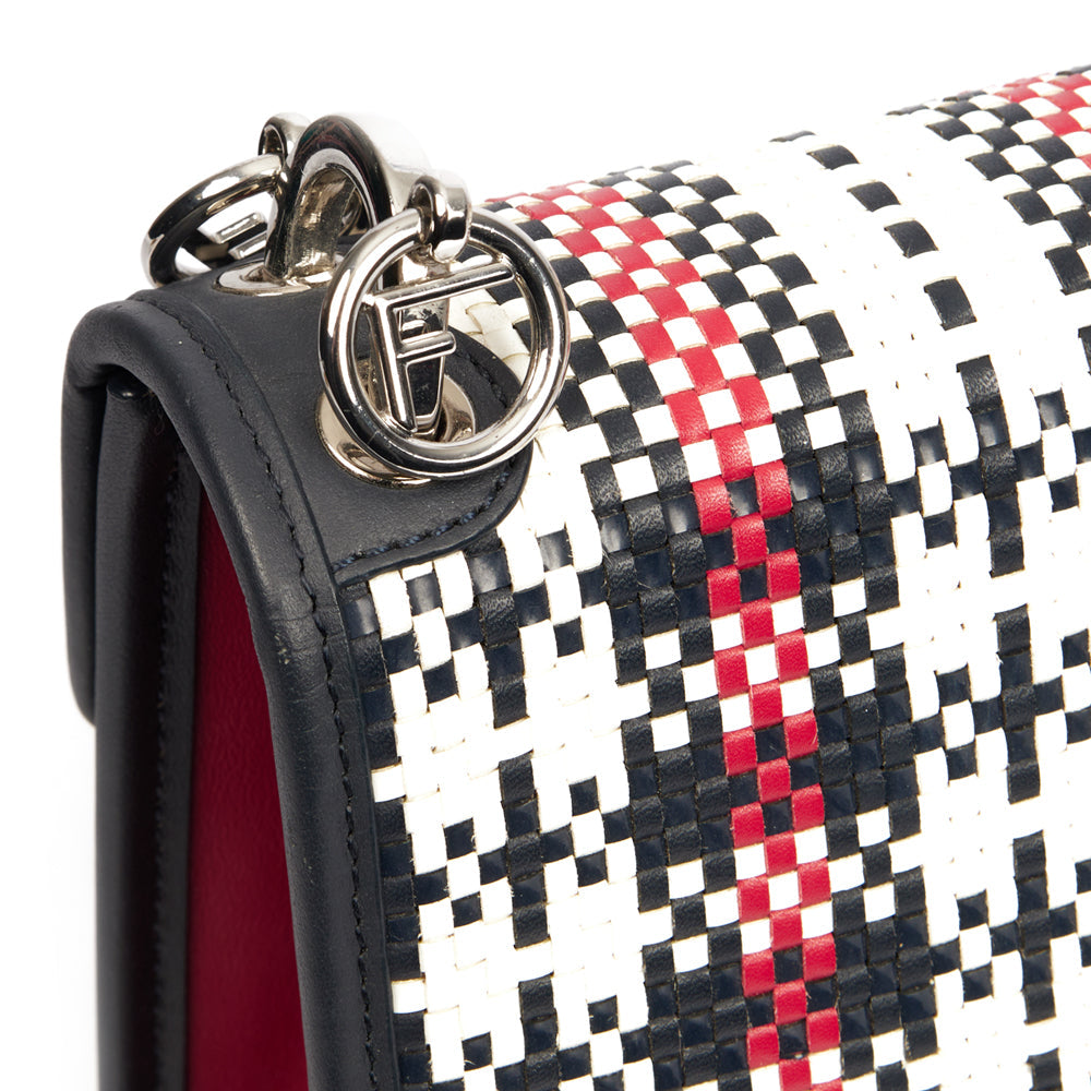 Fendi Shoulder Bag Kan I F Wallet On Chain in Multi, Leather