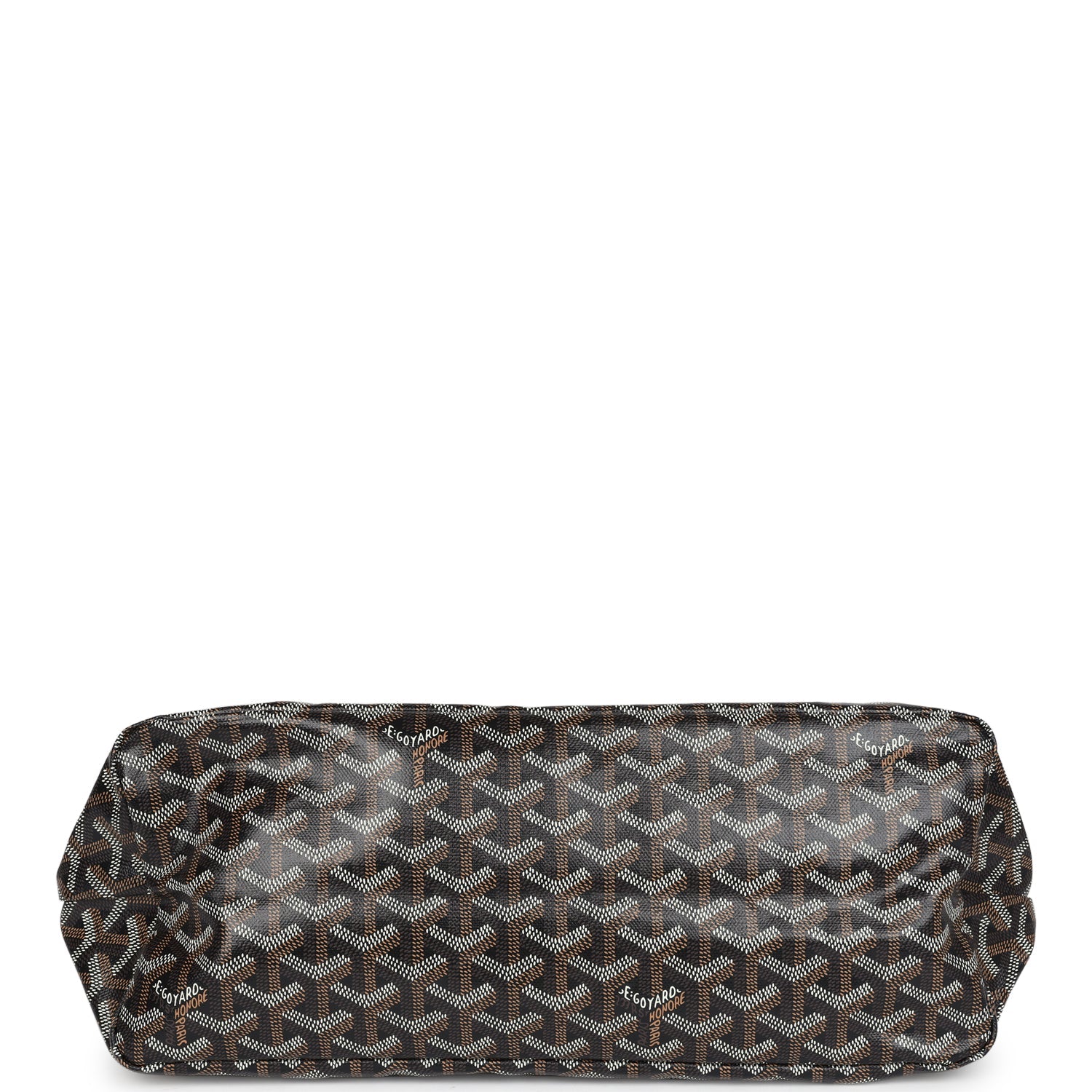 Goyard Goyardine Black and Brown Boheme Hobo Bag Palladium Hardware