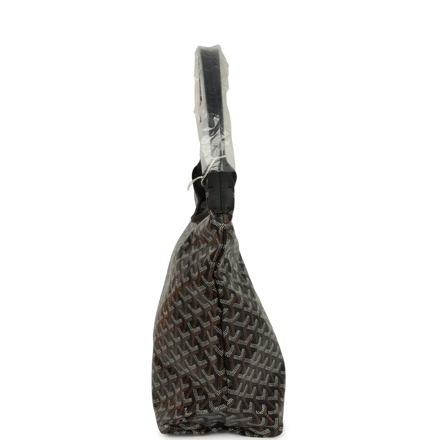 Goyard Goyardine Black Boheme Hobo Bag Palladium Hardware