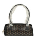Goyard Goyardine Canvas Bonbonnière Bag Black Chevroches Calfskin Palladium Hardware