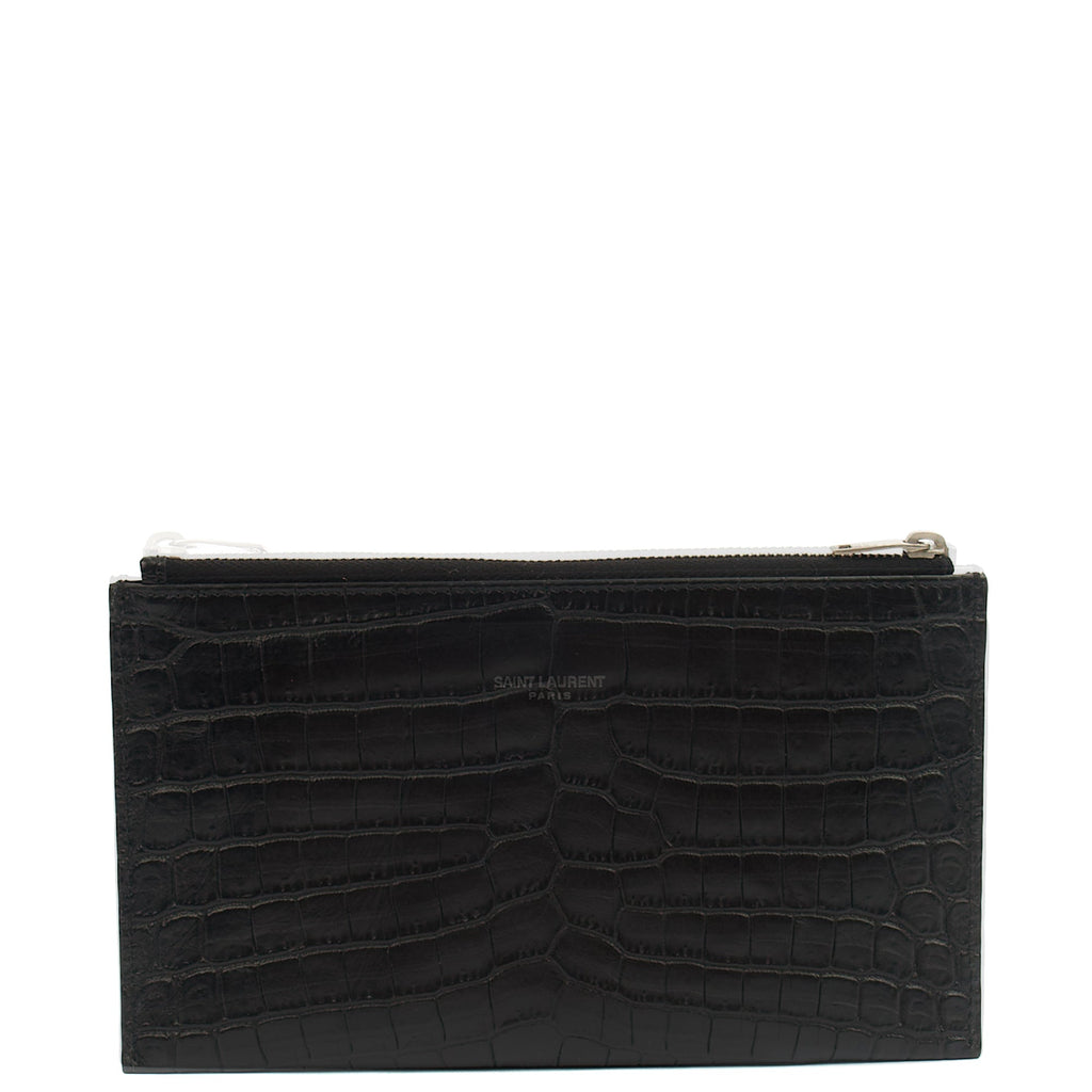 Saint Laurent Clutch Belle De Jour Clutch in Black, Calfskin Leather