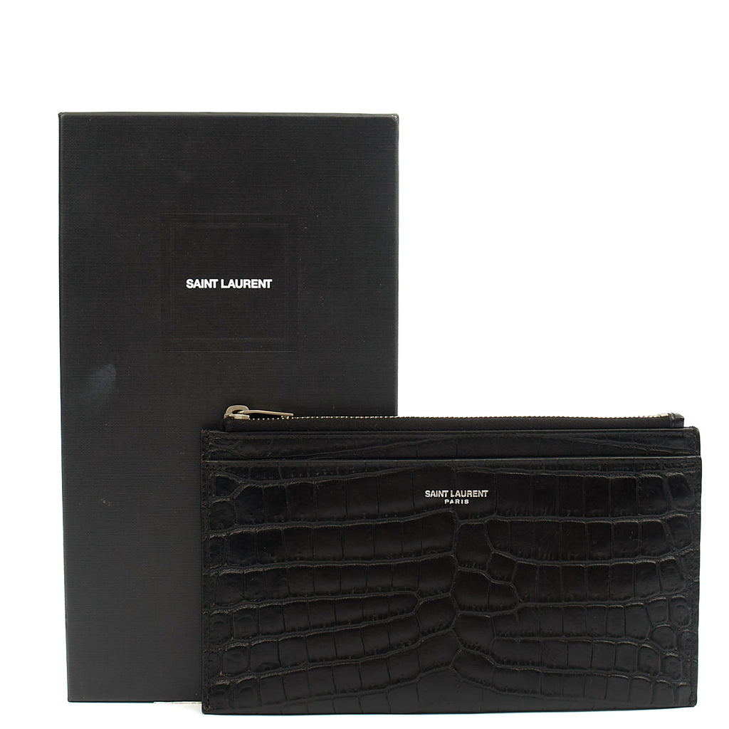 Saint Laurent Clutch Belle De Jour Clutch in Black, Calfskin Leather