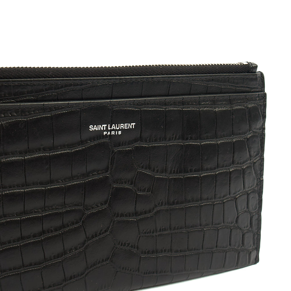 Saint Laurent Clutch Belle De Jour Clutch in Black, Calfskin Leather