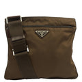 Prada Cross Body Nylon Messenger in Green, Nylon