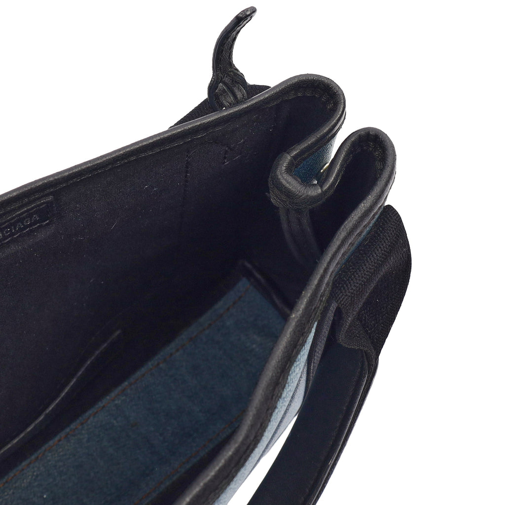 Balenciaga Mini Bag Cabas  in Blue, Fabric
