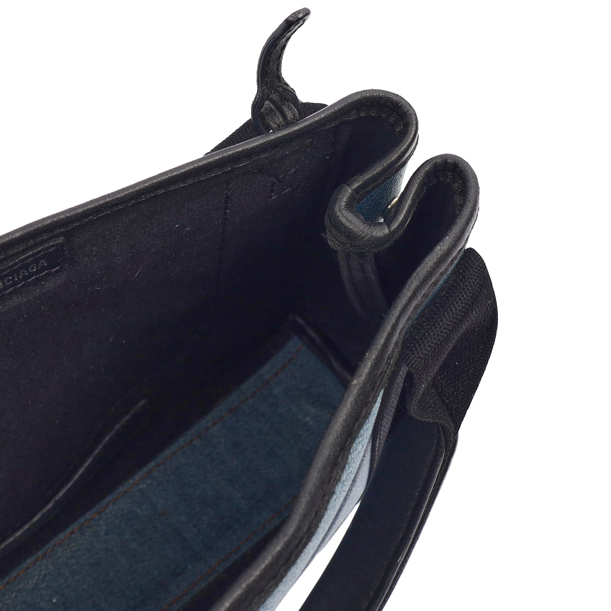 Balenciaga Mini Bag Cabas  in Blue, Fabric