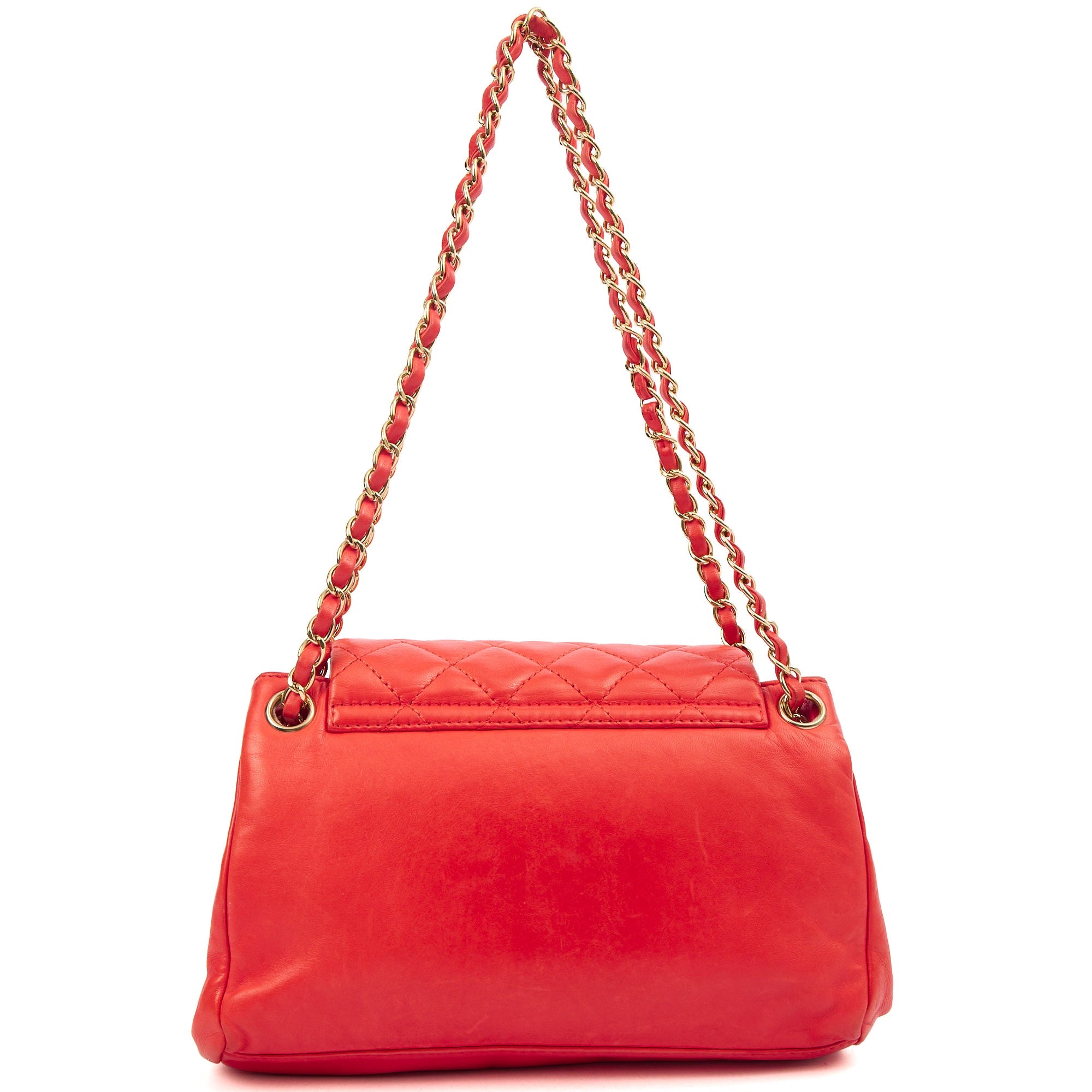 Chanel Shoulder Bag Reissue Accordion Flap in Red, Lambskin Leather