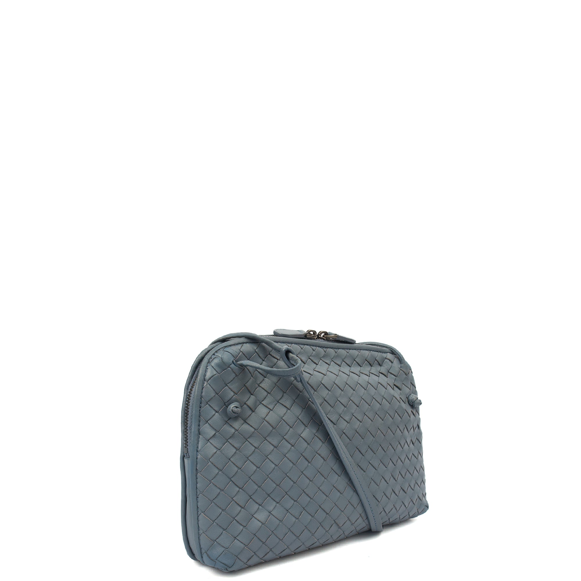 Bottega Veneta Cross Body Intrecciato Crossbody in Black, Intrecciato Nappa