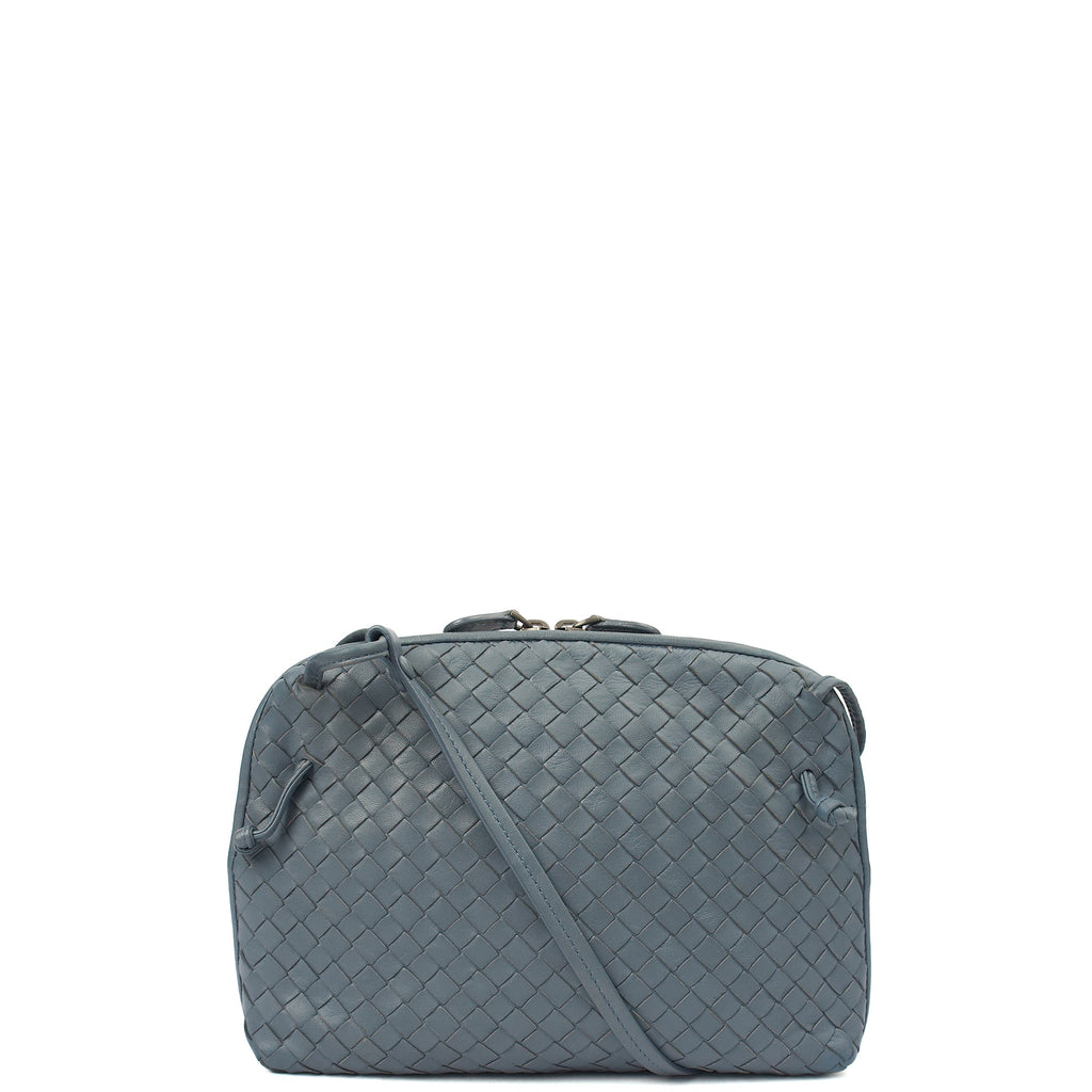 Bottega Veneta Cross Body Intrecciato Crossbody in Black, Intrecciato Nappa