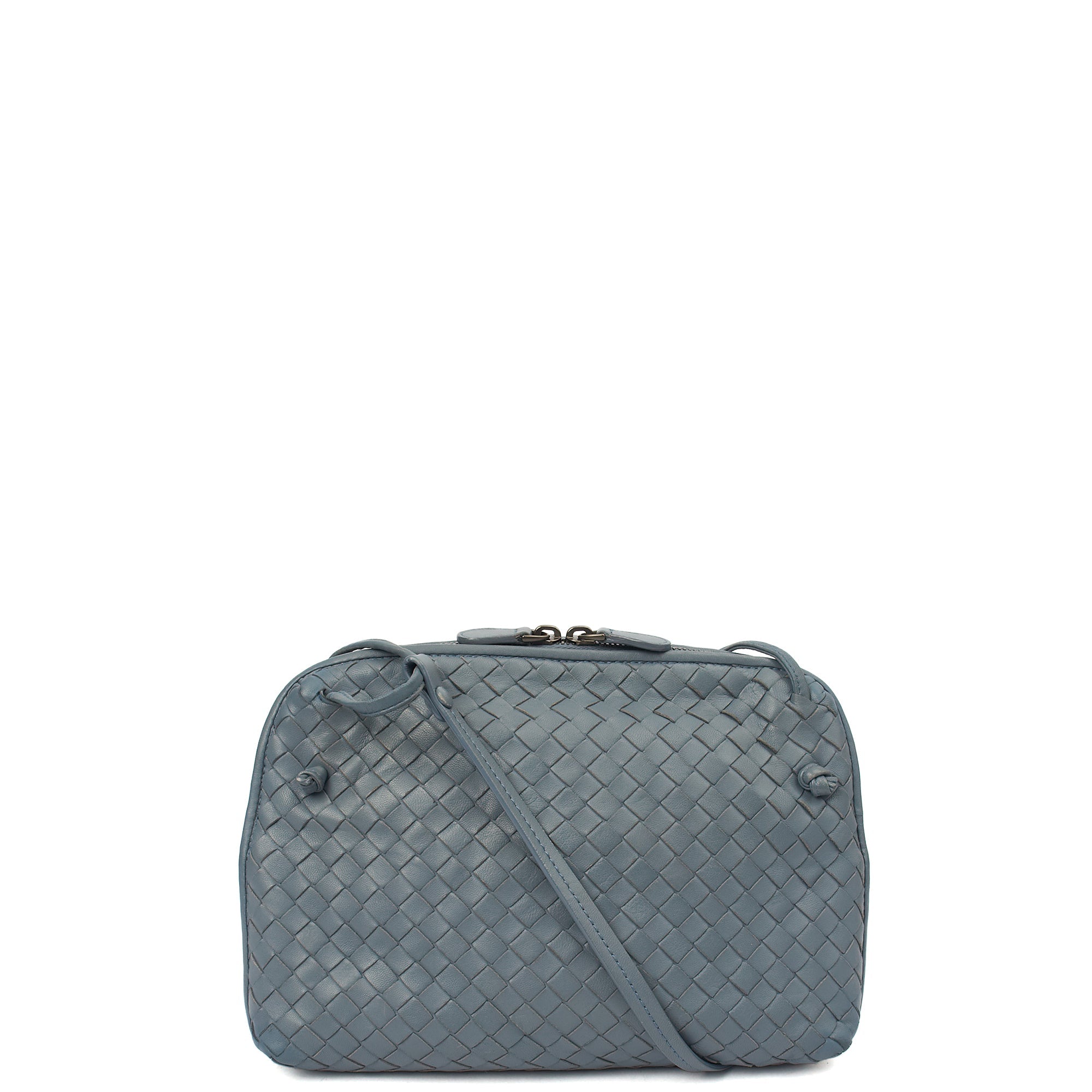 Bottega Veneta Cross Body Intrecciato Crossbody in Black, Intrecciato Nappa