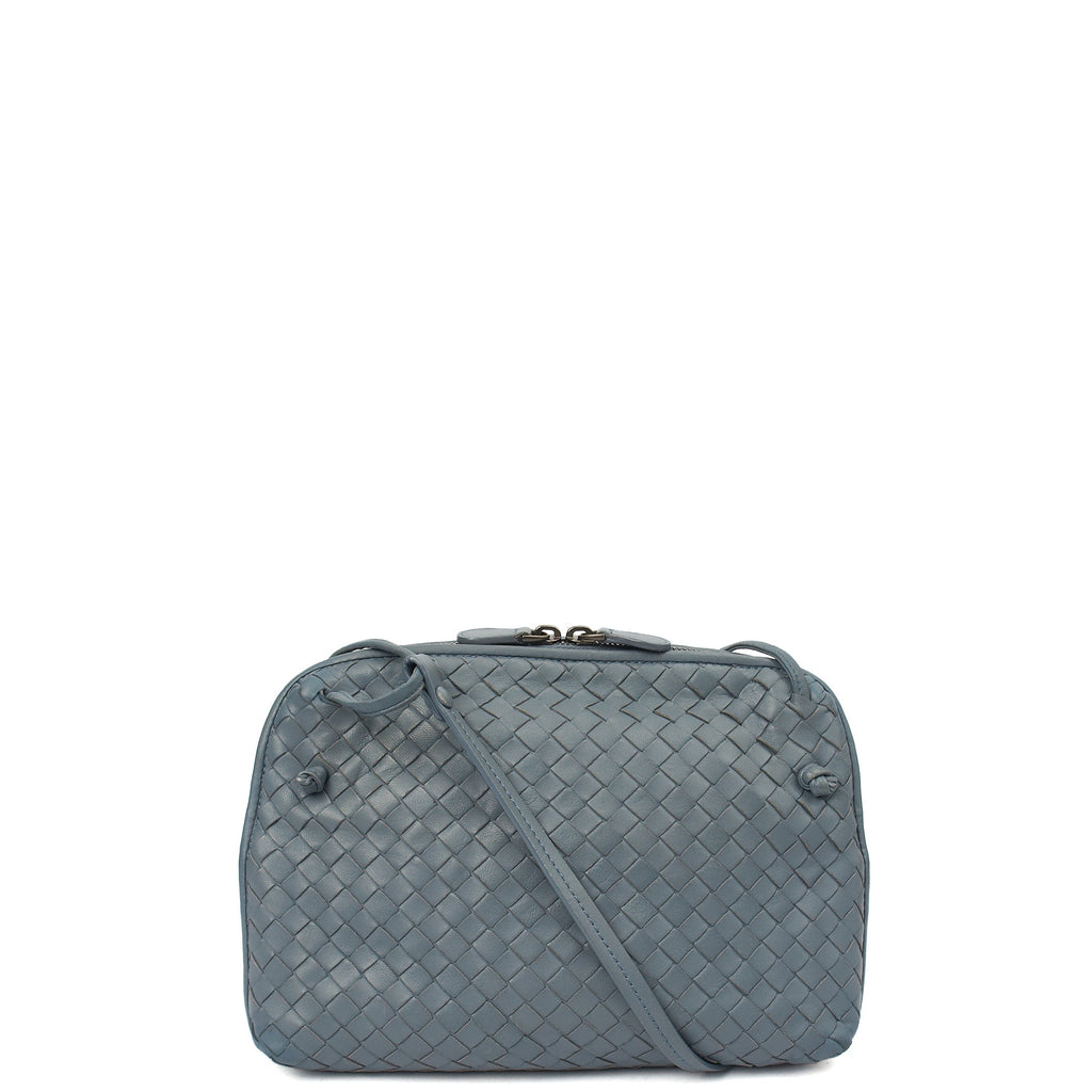 Bottega Veneta Cross Body Intrecciato Crossbody in Black, Intrecciato Nappa