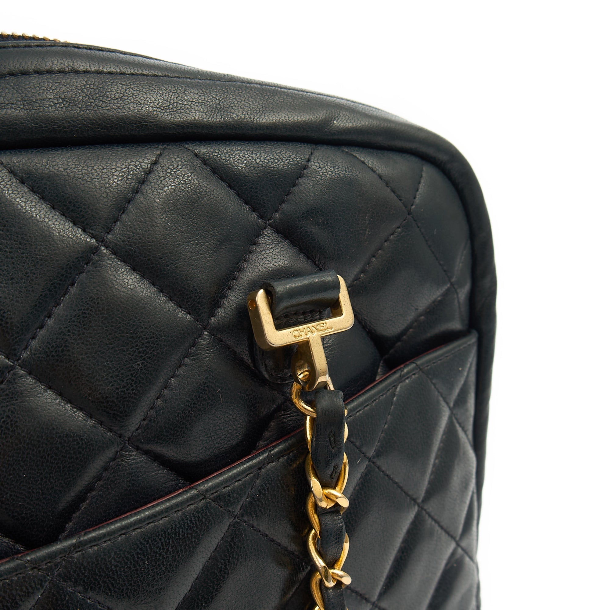 Chanel Tote Vintage Tote in Black, Lambskin Leather